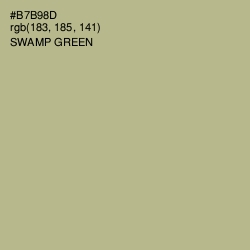 #B7B98D - Swamp Green Color Image